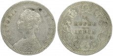 Victoria Empress 1/4 Rupee- 1894