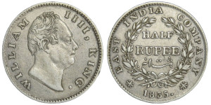 East India Company, Half Rupee - 1835