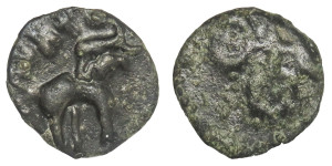 Sri Satakarni Elephant Potin Coin # lots 4