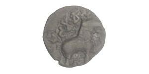 Sri Satakarni Elephant Potin Coin # 3
