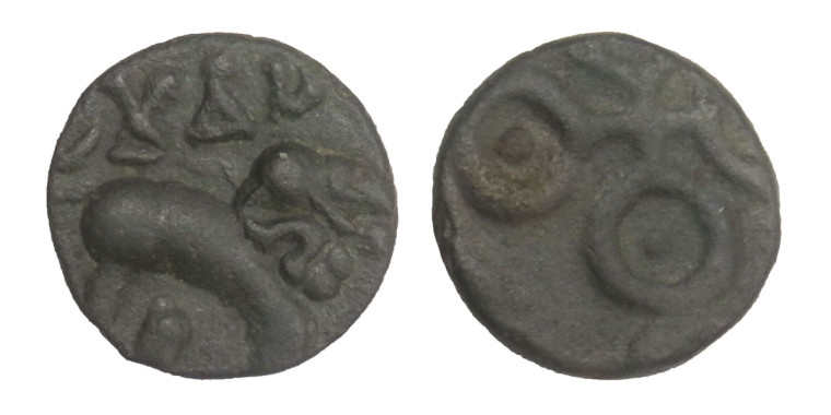 Sri Satakarni Elephant Potin Coin # 4