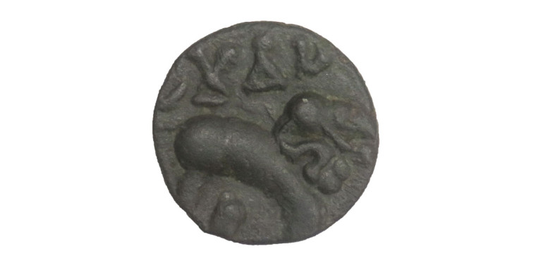 Sri Satakarni Elephant Potin Coin # 4