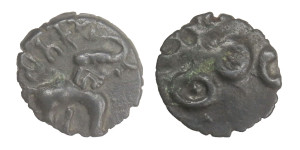 Sri Satakarni Elephant Potin Coin # 7
