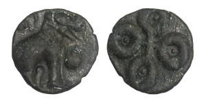 Sri Satakarni Elephant Potin Coin # 10