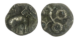 Sri Satakarni Elephant Potin Coin # 12