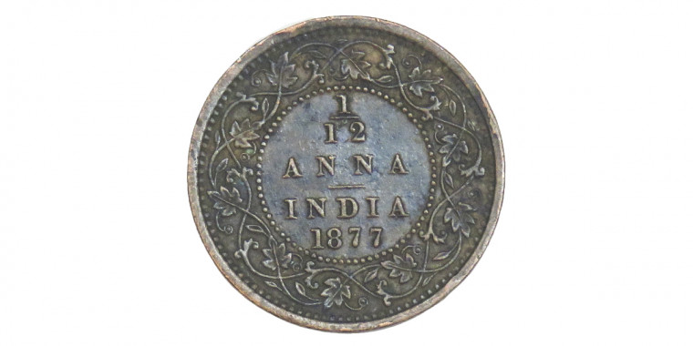 Victoria Empress, 1/12 Anna - 1877