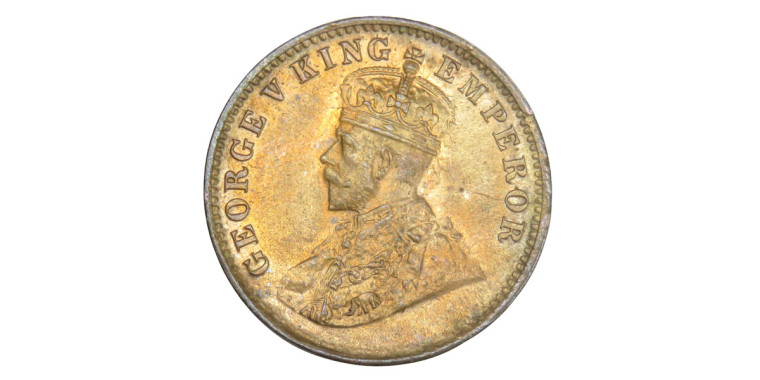 George V King, One Quarter Anna -1912