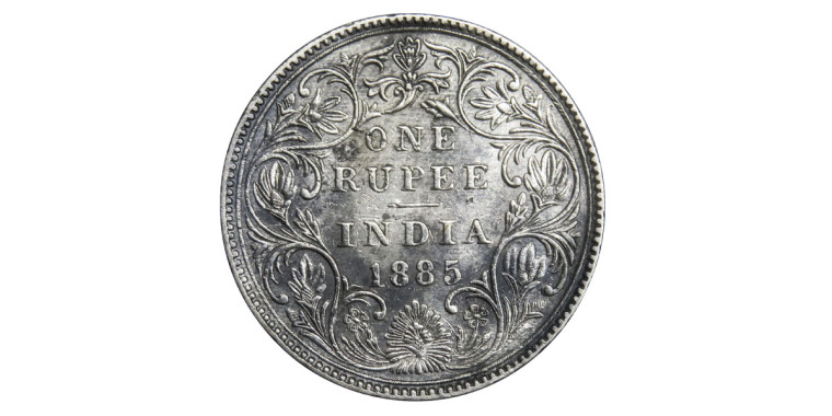 Victoria Empress, One Rupee - 1885 # Lot 6