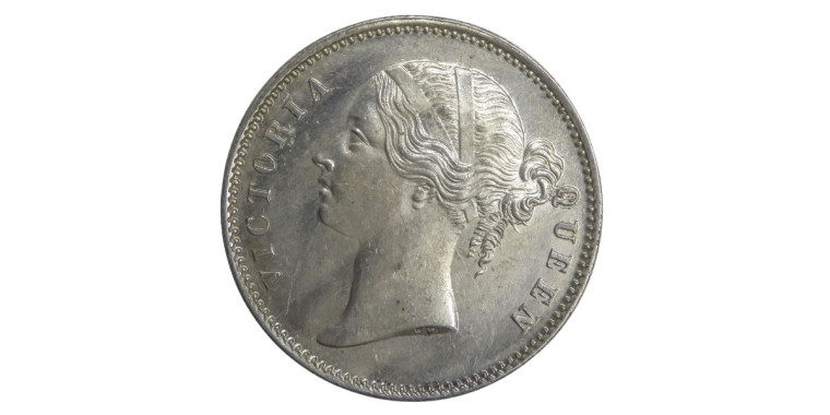 Victoria Queen, One Rupee - 1840 # Lot 27
