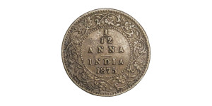 Victoria Queen, 1/12 Anna - 1875