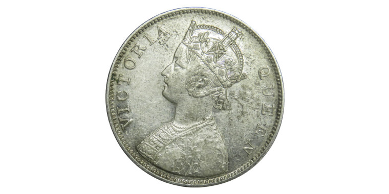 Victoria Queen, One Rupee - 1862 # 3