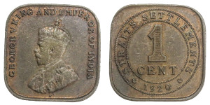 1 Cent - George V - British Malaysia